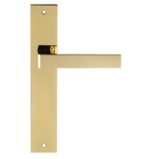 Дверная ручка на планке Extreza ENZO-PL13-PVD-F06 (ENZO 117) полированная латунь PVD