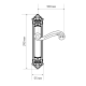 Дверная ручка на планке Extreza BERTA-PL02-WC-96-F01 (BERTA 312) полированная латунь