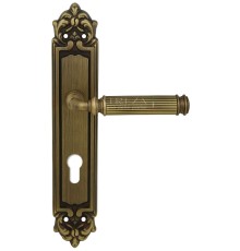 Дверная ручка на планке Extreza BENITO-PL02-CYL85-F03 (BENITO 307) матовая бронза