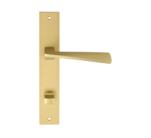 Дверная ручка на планке Extreza Hi-Tech DIA 118 PL13-WC-96 матовая латунь F02