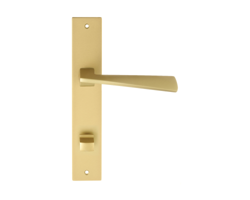 Дверная ручка на планке Extreza Hi-Tech DIA 118 PL13-WC-96 матовая латунь F02 Дверная ручка на планке Extreza Hi-Tech DIA 118 PL13-WC-96 матовая латунь F02