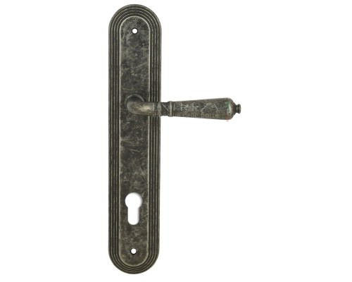 Дверная ручка на планке под цилиндр Extreza Classic PETRA 304 PL05-CYL-85 античное серебро F45 Дверная ручка на планке под цилиндр Extreza Classic PETRA 304 PL05-CYL-85 античное серебро F45