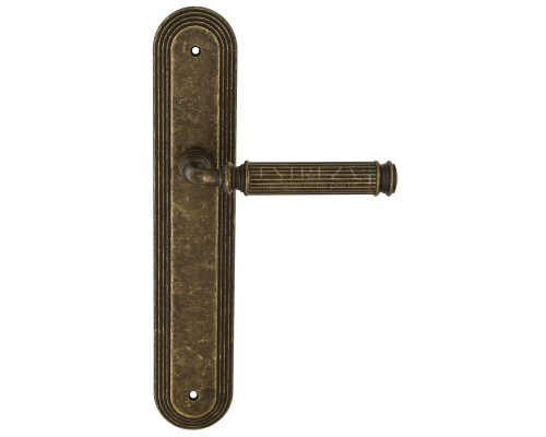 Дверная ручка на планке Extreza BENITO-PL05-F23 (BENITO 307) античная бронза Дверная ручка на планке Extreza BENITO-PL05-F23 (BENITO 307) античная бронза