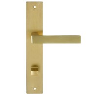 Дверная ручка на планке Extreza ENZO-PL13-WC96-PVD-F08 (ENZO 117) матовая латунь PVD