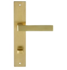 Дверная ручка на планке Extreza ENZO-PL13-WC96-PVD-F08 (ENZO 117) матовая латунь PVD