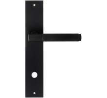 Дверная ручка на планке Extreza Hi-Tech TUBA 126 PL11-WC-96 черный матовый F22