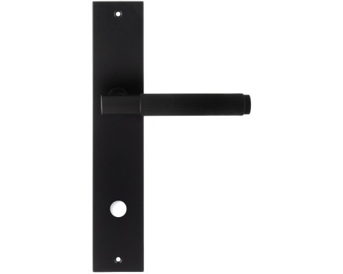 Дверная ручка на планке Extreza Hi-Tech TUBA 126 PL11-WC-96 черный матовый F22