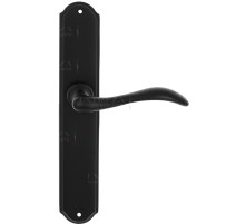 Дверная ручка на планке Extreza AGATA-PL01-F22 (AGATA 310) черный матовый