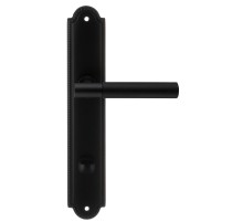 Дверная ручка на планке Extreza TUBA-PL03-WC96-F22 (TUBA 126) черный матовый