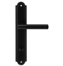 Дверная ручка на планке Extreza TUBA-PL03-WC96-F22 (TUBA 126) черный матовый