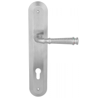 Дверная ручка Extreza BONO (Боно) 328 на планке PL05 CYL матовый хром F05