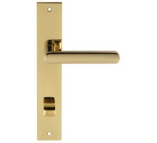 Дверная ручка на планке Extreza Hi-Tech AQUA 113 PL13-WC-96 полированная латунь F06 PVD