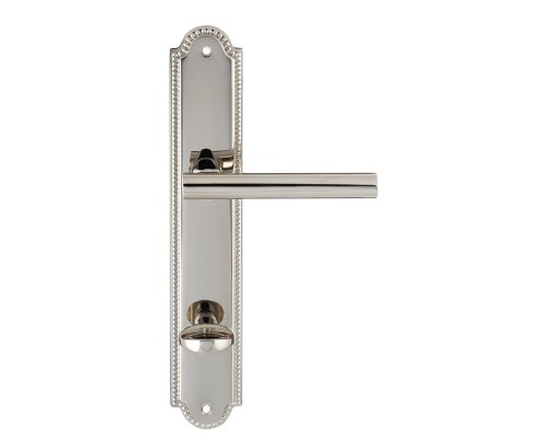 Дверная ручка на планке Extreza PIVOT 132 PL03-WC-96 полированный никель F21 Дверная ручка на планке Extreza PIVOT 132 PL03-WC-96 полированный никель F21