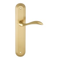 Дверная ручка на планке Extreza FLEXA-PL05-F07 (FLEXA 335) матовая латунь глянец