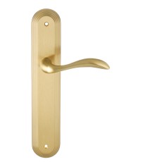 Дверная ручка на планке Extreza FLEXA-PL05-F07 (FLEXA 335) матовая латунь глянец