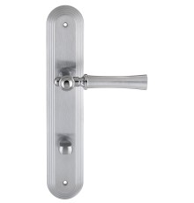 Дверная ручка на планке Extreza DEZI 309 PL05-WC-96-F05-F04-F05 матовый хром / хром / планка матовый хром
