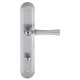 Дверная ручка на планке Extreza DEZI 309 PL05-WC-96-F05-F04-F05 матовый хром / хром / планка матовый хром