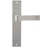Дверная ручка Extreza Hi-Tech SOUND (Саунд) 106 на планке PL11 матовый хром F05 без доп. запирания PASS