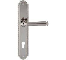 Дверная ручка Extreza ANNET 329 на планке PL03 полированный никель F21 под цилиндровый механизм CYL