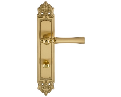 Дверная ручка на планке Extreza DEZI 309 PL02-WC-96-F07-F01-F07 матовая латунь глянец / латунь / планка матовая латунь глянец Дверная ручка на планке Extreza DEZI 309 PL02-WC-96-F07-F01-F07 матовая латунь глянец / латунь / планка матовая латунь глянец