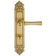 Дверная ручка на планке Extreza DEZI 309 PL02-WC-96-F07-F01-F07 матовая латунь глянец / латунь / планка матовая латунь глянец