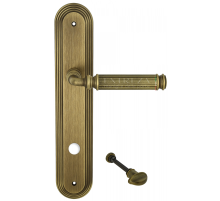 Дверная ручка на планке Extreza BENITO-PL05-CYL85-F03 (BENITO 307) матовая бронза