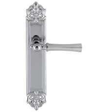 Дверная ручка на планке Extreza DEZI 309 PL02-F05-F04 матовый хром / хром / планка хром