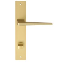Дверная ручка на планке Extreza Hi-Tech ALIOT 129 PL13-WC-96 матовая латунь F02