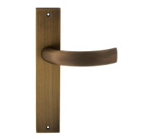 Дверная ручка на планке Extreza CASCATA-PL11-F03 (CASCATA 140) матовая бронза