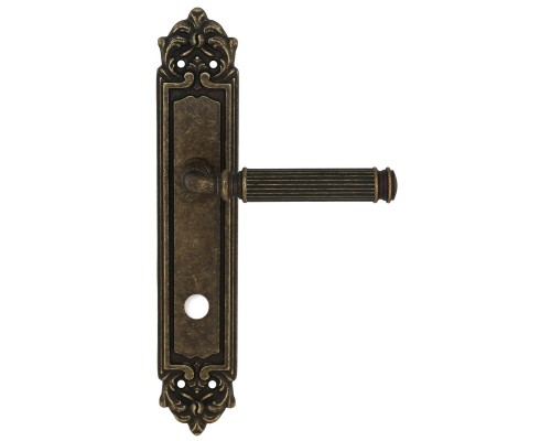Дверная ручка на планке Extreza BENITO-PL02-WC96-F23 (BENITO 307) античная бронза Дверная ручка на планке Extreza BENITO-PL02-WC96-F23 (BENITO 307) античная бронза