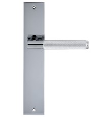 Дверная ручка на планке Extreza Hi-Tech TUBA 126 PL11 полированный хром F04
