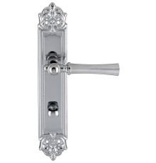 Дверная ручка на планке Extreza DEZI 309 PL02-WC-96-F05-F04 матовый хром / хром / планка хром
