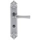 Дверная ручка на планке Extreza DEZI 309 PL02-WC-96-F05-F04 матовый хром / хром / планка хром