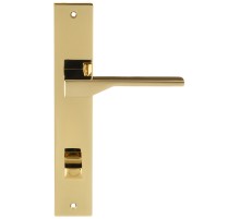 Дверная ручка на планке Extreza Hi-Tech ADONA 122 PL13-WC-96 полированная латунь PVD F06