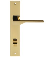 Дверная ручка на планке Extreza Hi-Tech ADONA 122 PL13-WC-96 полированная латунь PVD F06