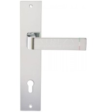 Дверная ручка Extreza Hi-Tech SOUND (Саунд) 106 на планке PL11 полированный хром F04 под цилиндровый механизм CYL