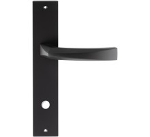 Дверная ручка Extreza Hi-Tech ELIO (Элио) 109 на планке PL11 черный F22 сантехническая завертка WC