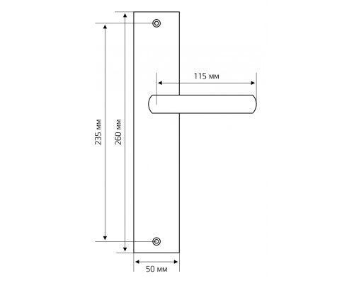 Дверная ручка на планке Extreza Hi-Tech AQUA 113 PL11-WC-96 черный матовый F22 Дверная ручка на планке Extreza Hi-Tech AQUA 113 PL11-WC-96 черный матовый F22