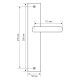 Дверная ручка на планке Extreza Hi-Tech AQUA 113 PL11-WC-96 черный матовый F22