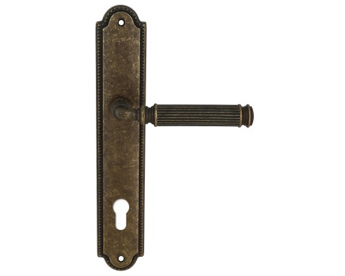 Дверная ручка на планке Extreza BENITO-PL03-CYL85-F23 (BENITO 307) античная бронза Дверная ручка на планке Extreza BENITO-PL03-CYL85-F23 (BENITO 307) античная бронза