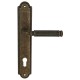 Дверная ручка на планке Extreza BENITO-PL03-CYL85-F23 (BENITO 307) античная бронза