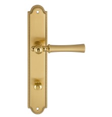 Дверная ручка на планке Extreza DEZI 309 PL03-WC-96-F07-F01-F07 матовая латунь глянец / латунь / планка матовая латунь глянец