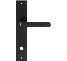 Дверная ручка на планке Extreza Hi-Tech AQUA 113 PL11-WC-96 черный матовый F22