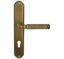 Дверная ручка на планке Extreza BENITO-PL01-CYL85-F03 (BENITO 307) матовая бронза