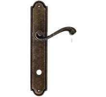 Дверная ручка Extreza LINA (Лина) 313 на планке PL03 WC античная бронза F23