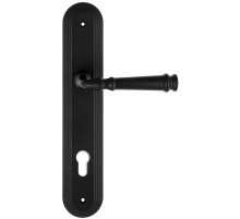 Дверная ручка Extreza BONO (Боно) 328 на планке PL05 CYL черный матовый F22