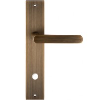 Дверная ручка на планке Extreza Hi-Tech AQUA 113 PL11-WC-96 матовая бронза F03