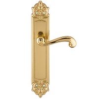 Дверная ручка на планке Extreza BERTA-PL02-F01 (BERTA 312) полированная латунь