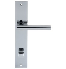 Дверная ручка Extreza HI-TECH PIVOT (Пивот) 132 на планке PL11 полированный хром F04 сантехническая завертка WC