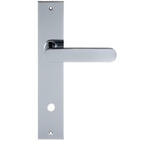 Дверная ручка Extreza Hi-tech JEMMA 116 на планке PL11 полированный хром F04 сантехническая завертка WC